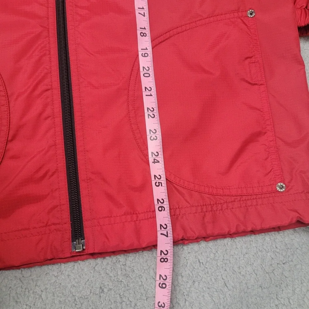 Gap Kids Youth Windbreaker Hooded Jacket Full Zip XXL (14-16) Red Nylon‎ Unisex